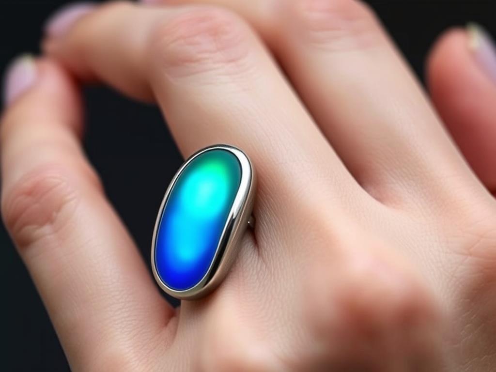 Pierścionek zmieniający kolor pod wpływem temperatury ciała