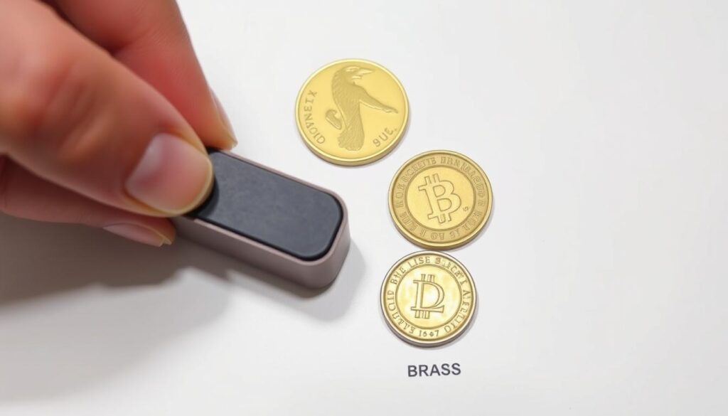 Test magnetyczny złota i mosiądzu - jak odróżnić złoto od mosiądzu za pomocą magnesu Test magnetyczny złota i mosiądzu - jak odróżnić złoto od mosiądzu za pomocą magnesu