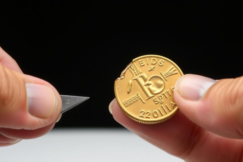 Test twardości złota i pirytu - jak odróżnić piryt od złota Test twardości złota i pirytu - jak odróżnić piryt od złota