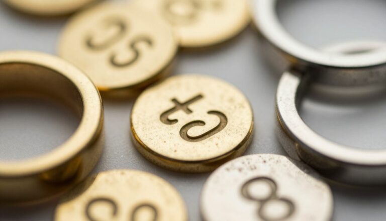 Próba srebra i złota - stemple probiernicze na biżuterii