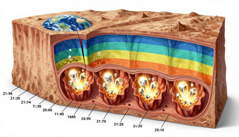Proces powstawania diamentów w głębi Ziemi