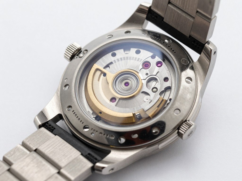 Zegarek automatyczny z przezroczystą klapką