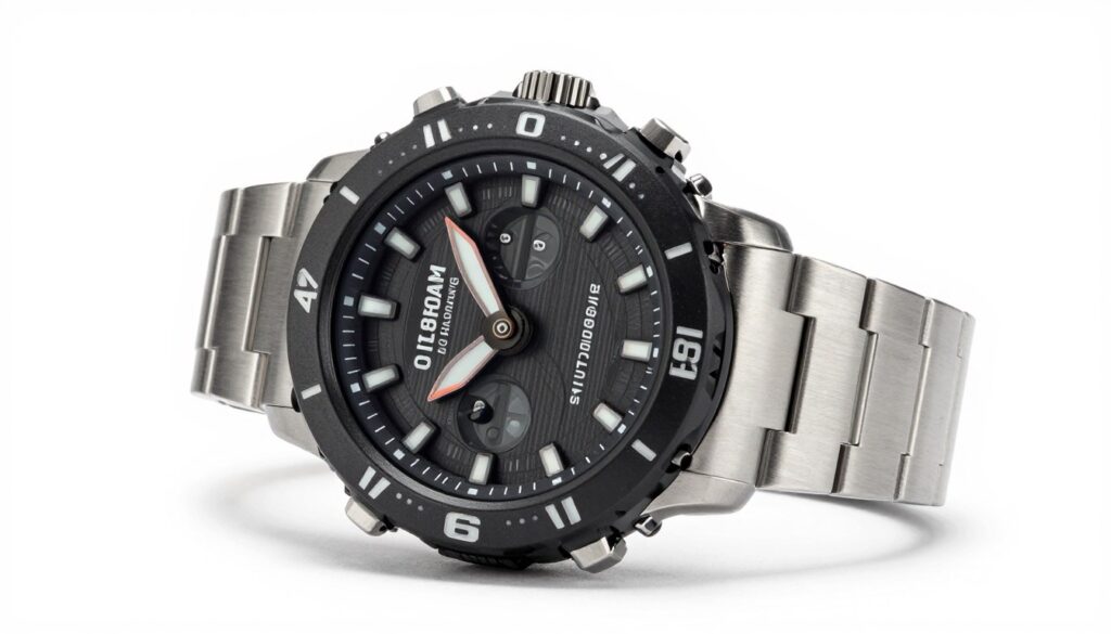 Zegarek sportowy z oznaczeniem 10 ATM water resistant
