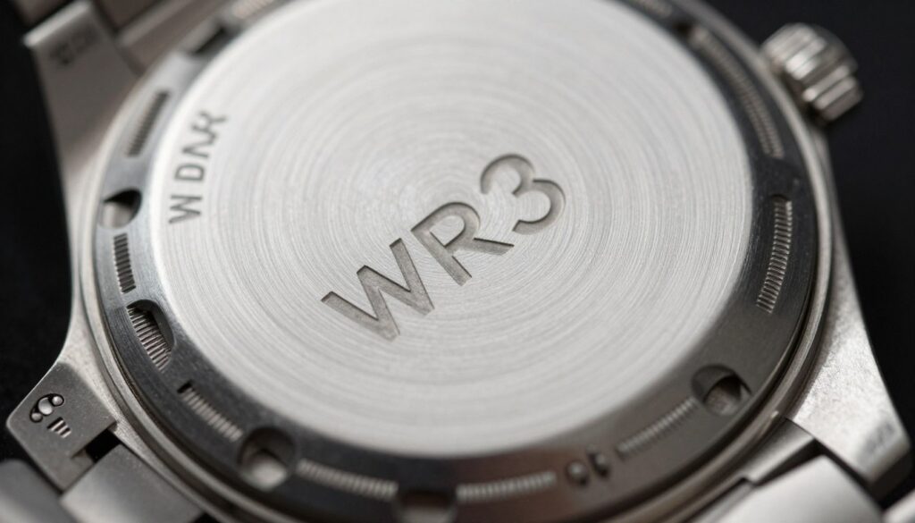 Zegarek z oznaczniem WR30 na kopercie