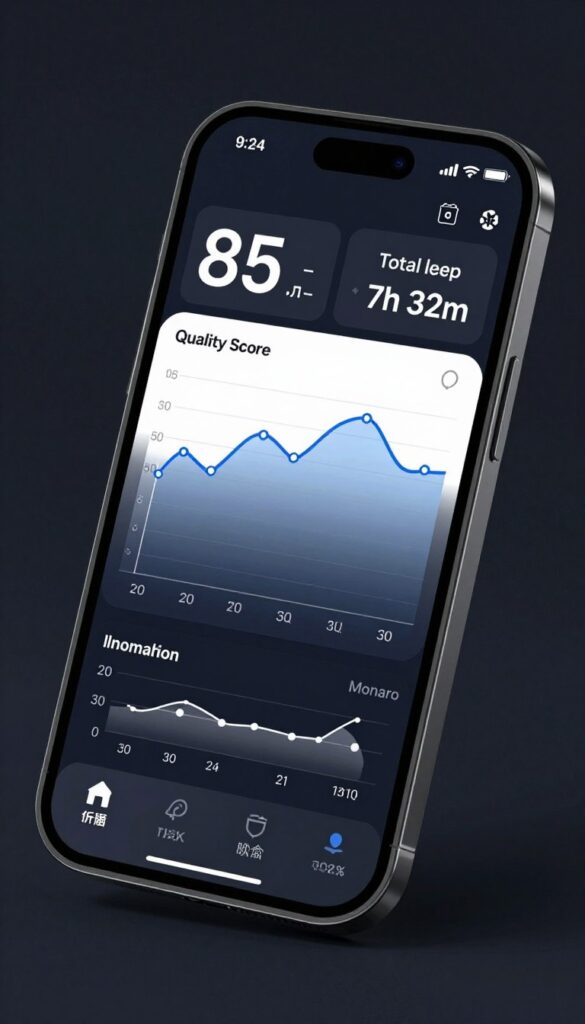 aplikacja mobilna z analizą snu ze smartwatcha