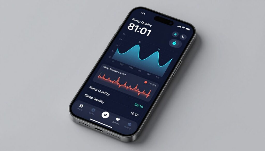 ekran smartwatcha pokazujący parametry monitorowania snu