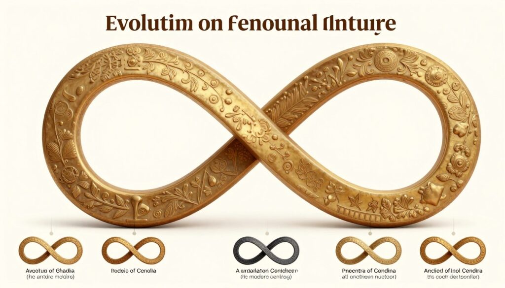 ewolucja symbolu nieskończoności przez wieki