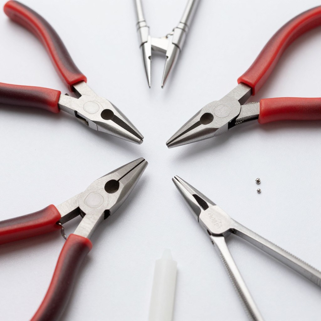 narzędzia jubilerskie do przeróbki kolczyków na klipsy