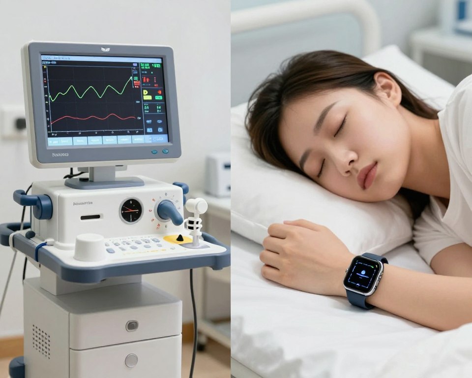 porównanie monitorowania snu smartwatch z badaniem medycznym