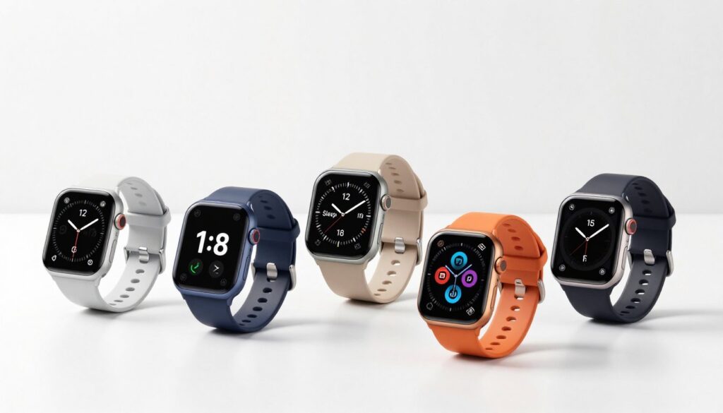 różne modele smartwatchy z funkcją monitorowania snu