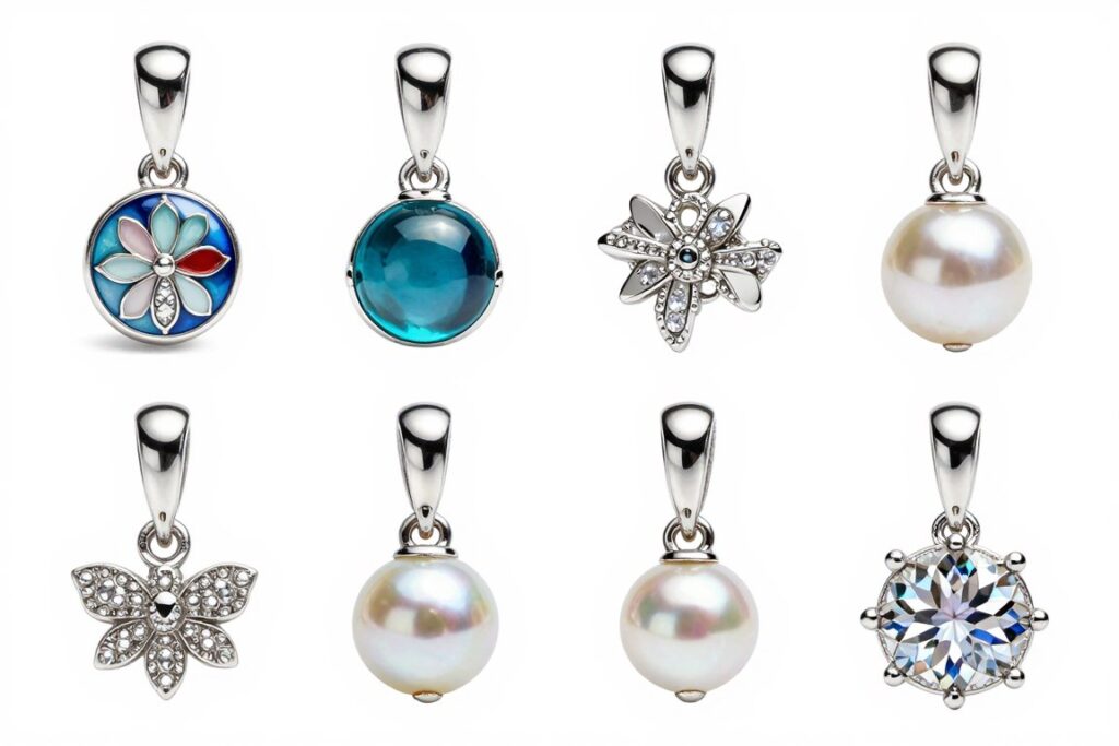 różne rodzaje charmsów Pandora wymagające specjalnego czyszczenia