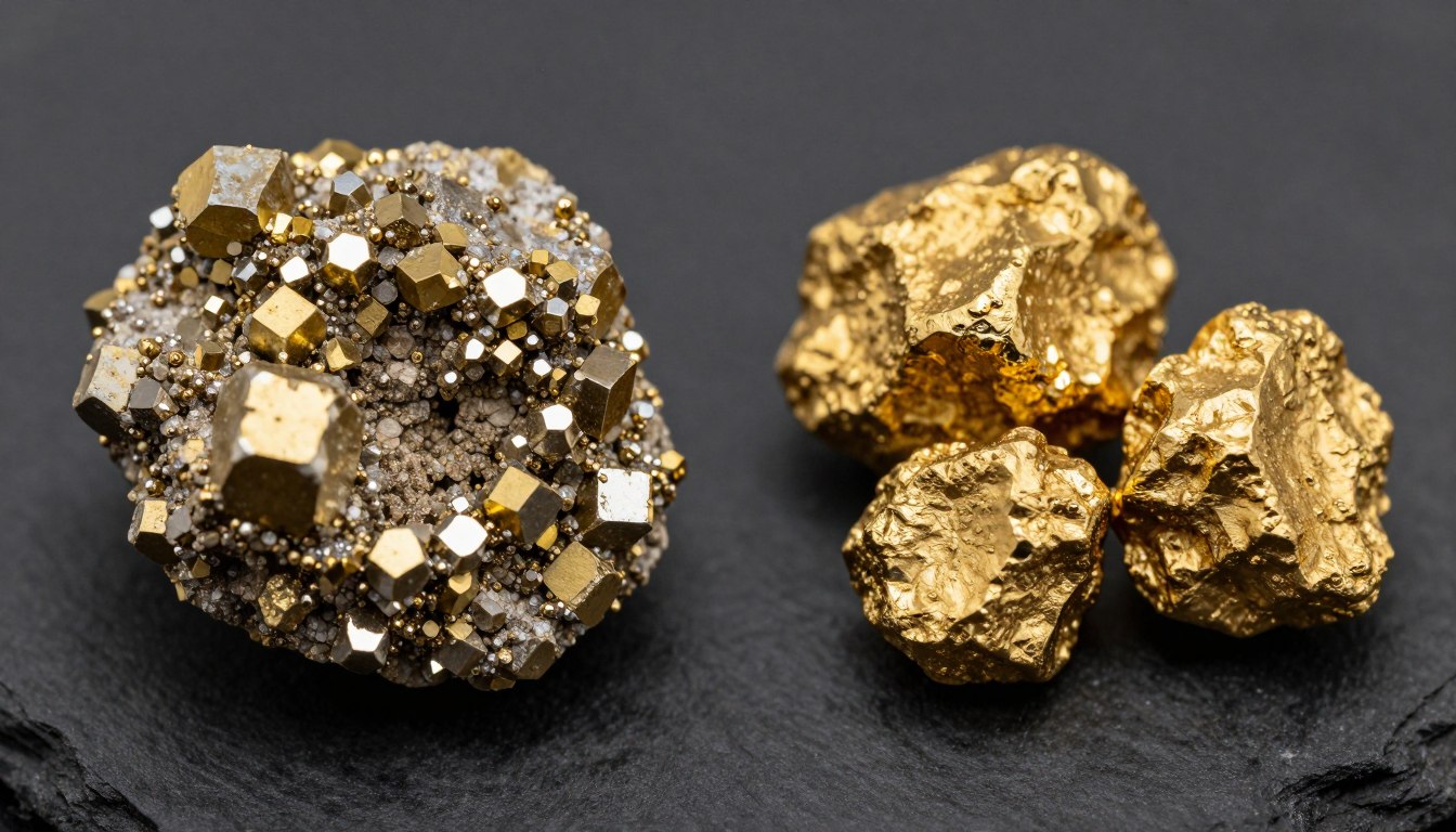 Jak odróżnić piryt od złota - porównanie minerałów