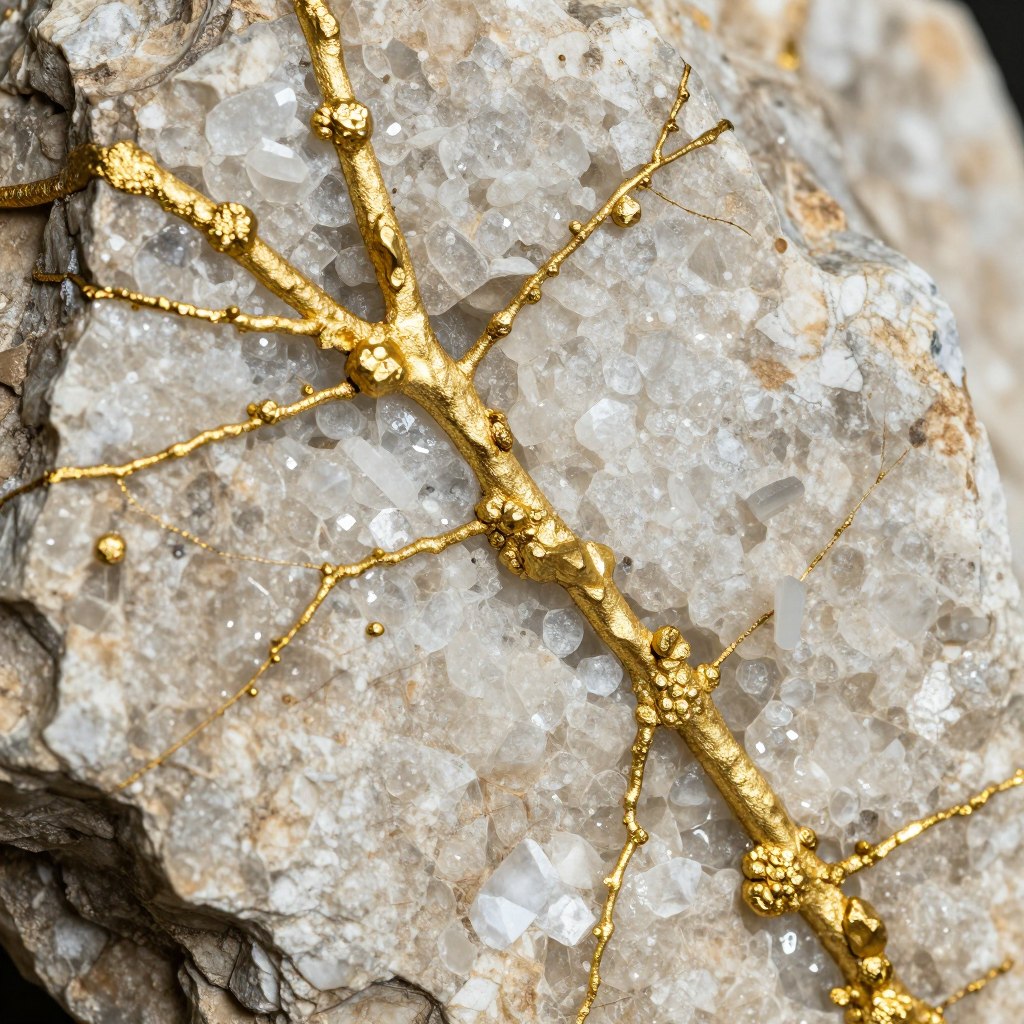 Jak wygląda złoto w kamieniu naturalnym