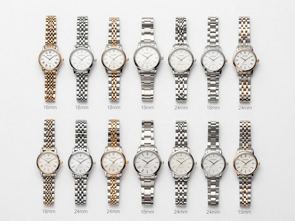 Różne szerokości bransolet dopasowane do uszek