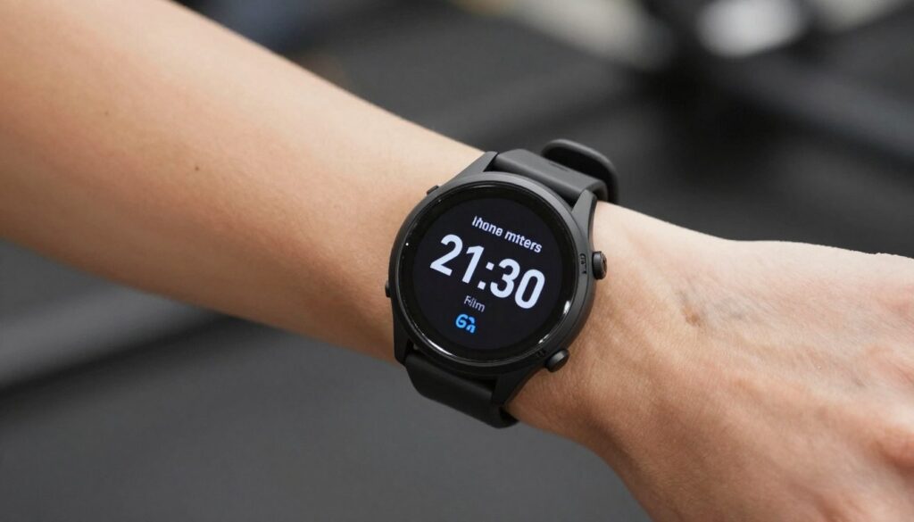 Zegarek sportowy noszony samodzielnie podczas treningu