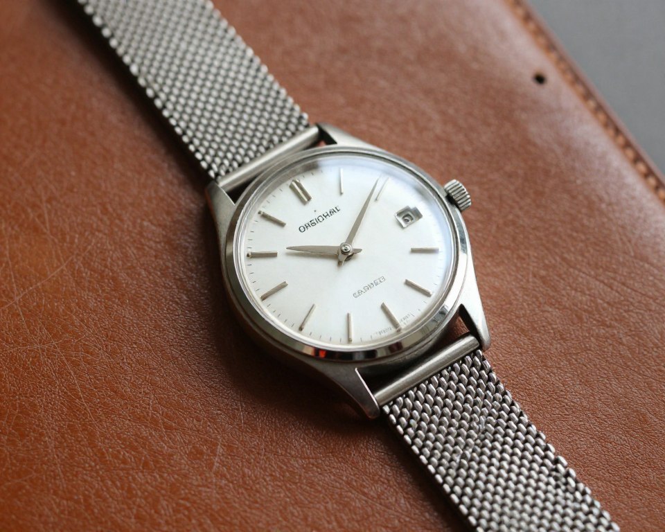 Zegarek vintage z retro bransoletą mesh