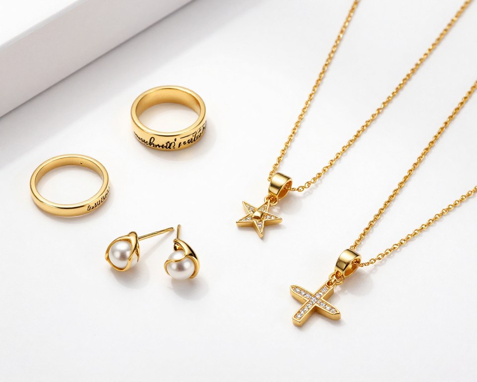 biżuteria platerowana złotem pandora różne produkty