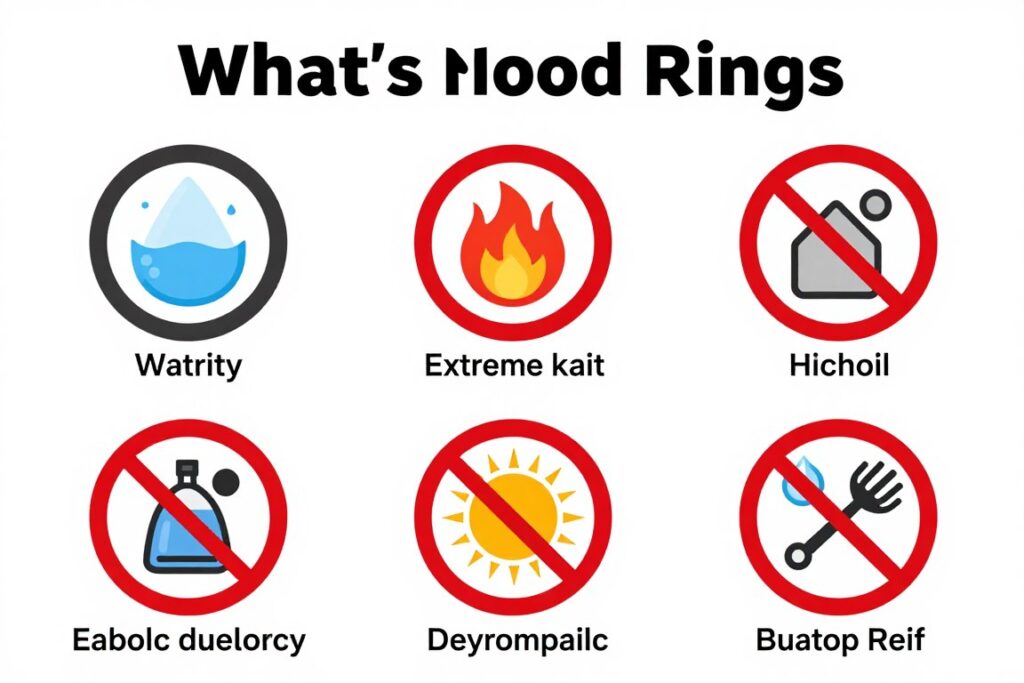 diagram pokazujący co szkodzi obrączce nastroju