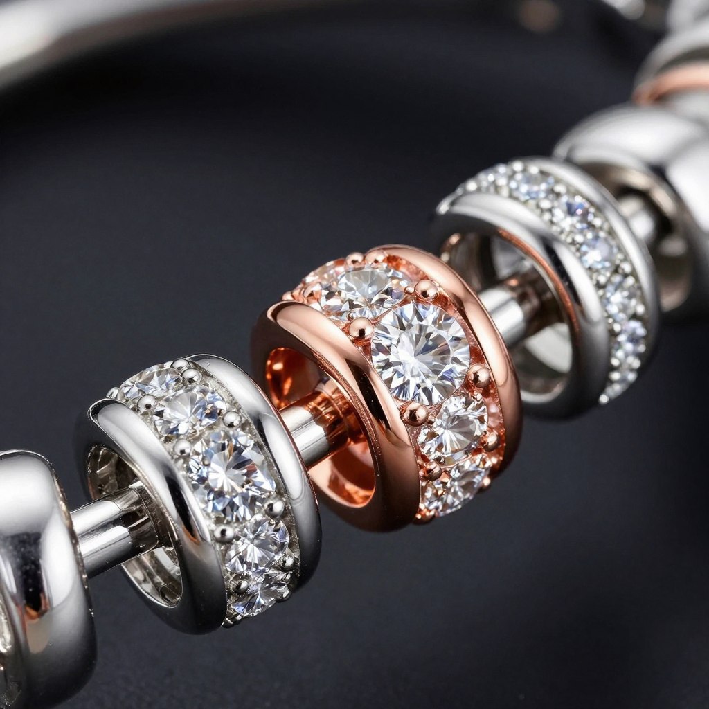 materiały szlachetne w kolekcji pandora disney