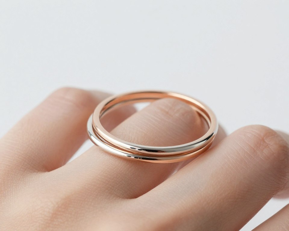 minimalistyczne pierścionki na wielu palcach