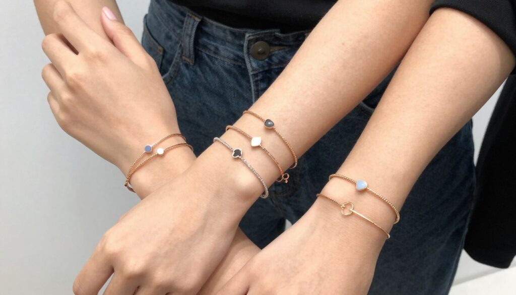 modne trendy w bransoletkach z ramiączek od stanika