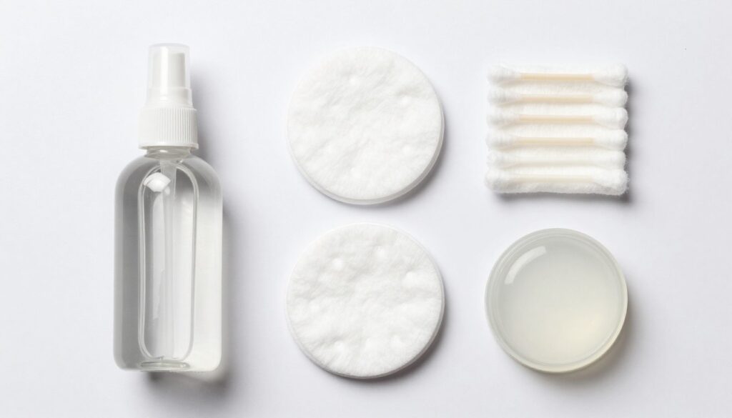 pielęgnacja przekłucia ucha sol fizjologiczna czyszczenie