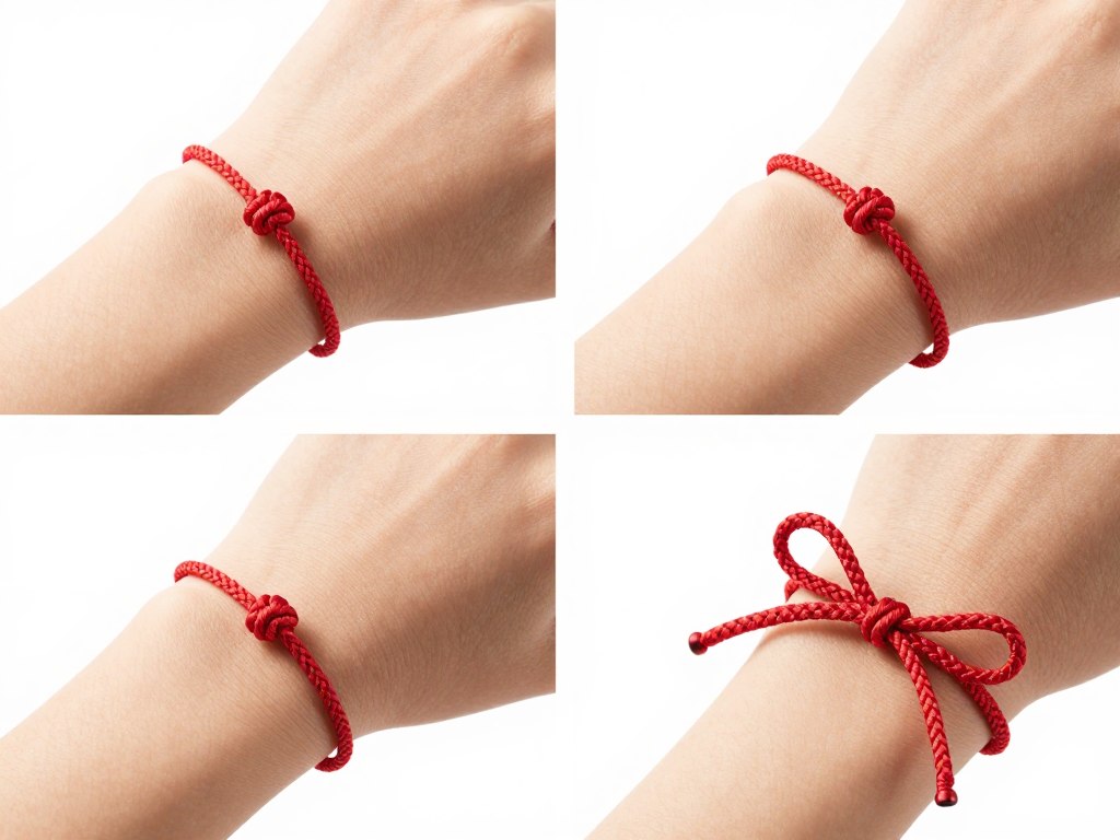 różne sposoby wiązania ramiączka od stanika na nadgarstku