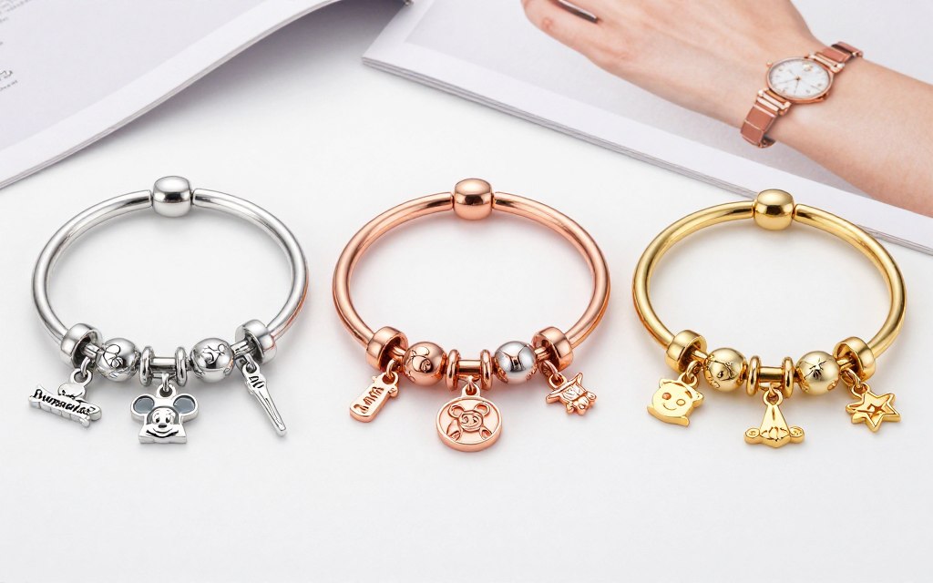 różne typy bransoletek pandora disney