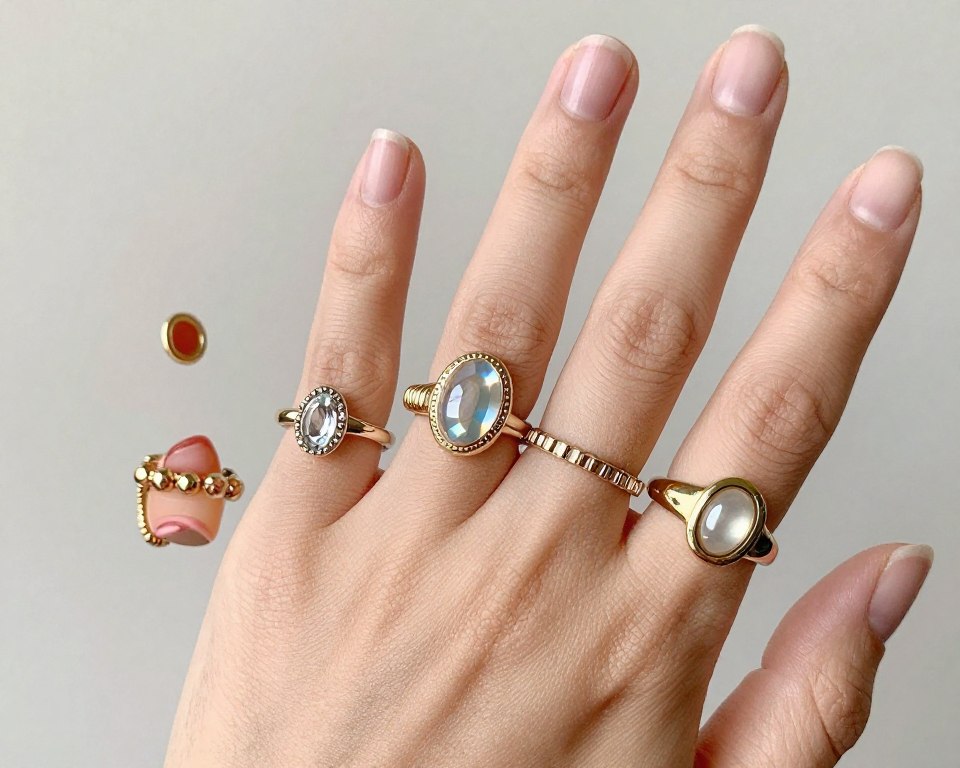 różnorodność stylów noszenia pierścionków