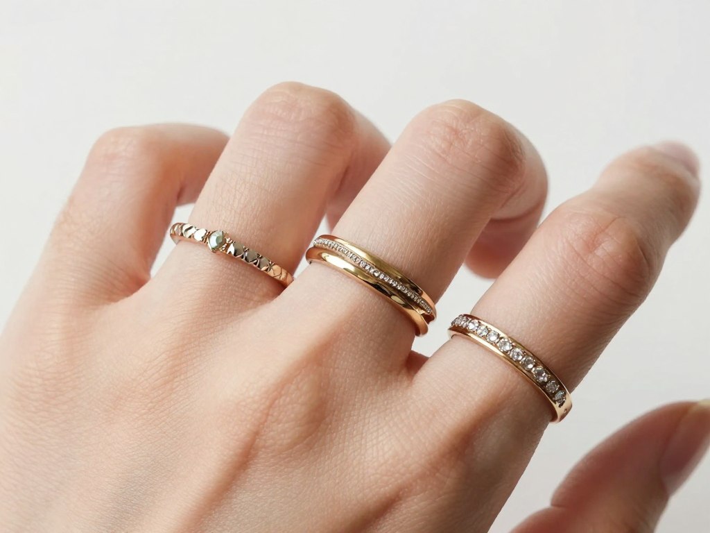 trzy pierścionki na jednej dłoni zasada