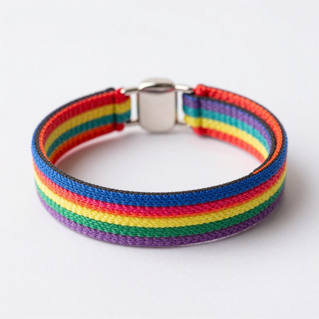 wielowarstwowa bransoletka z kilku ramiączek od stanika