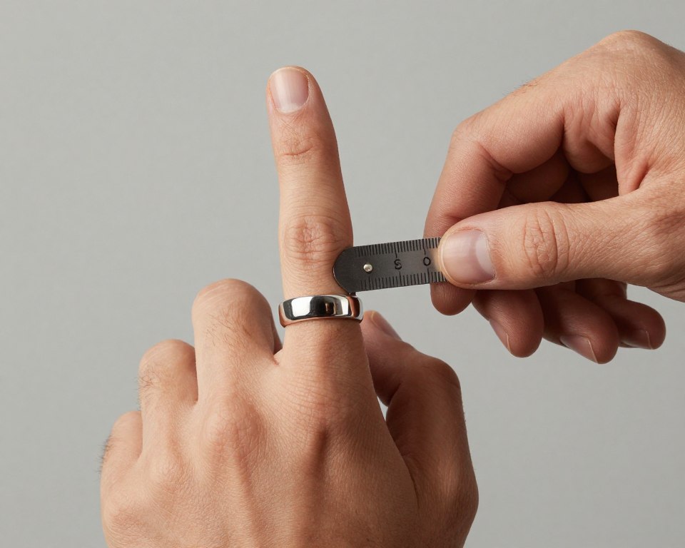 wybór rozmiaru męskiego pierścionka