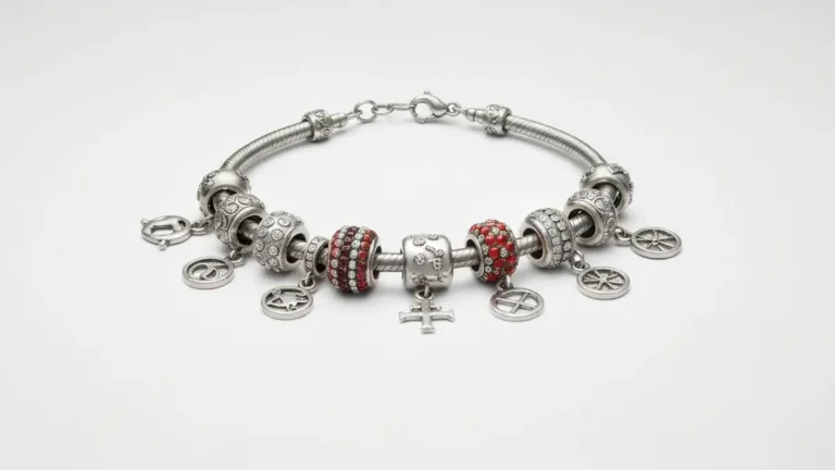 Kolekcja charmsów Thomas Sabo do bransoletki - różnokolorowe zawieszki z logo marki