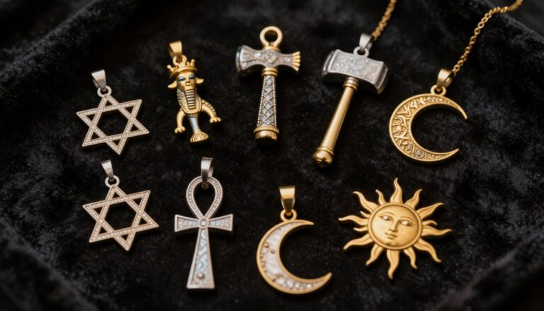 znaczenie mistycznych wisiorków przedstawiających różne symbole duchowe