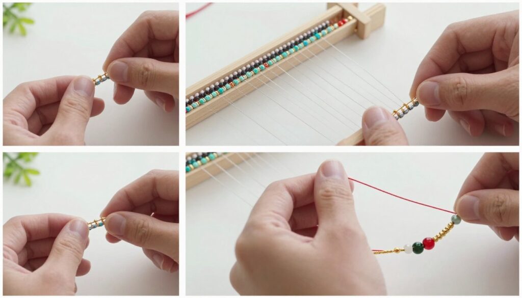 jak zrobić bransoletkę na krośnie tutorial