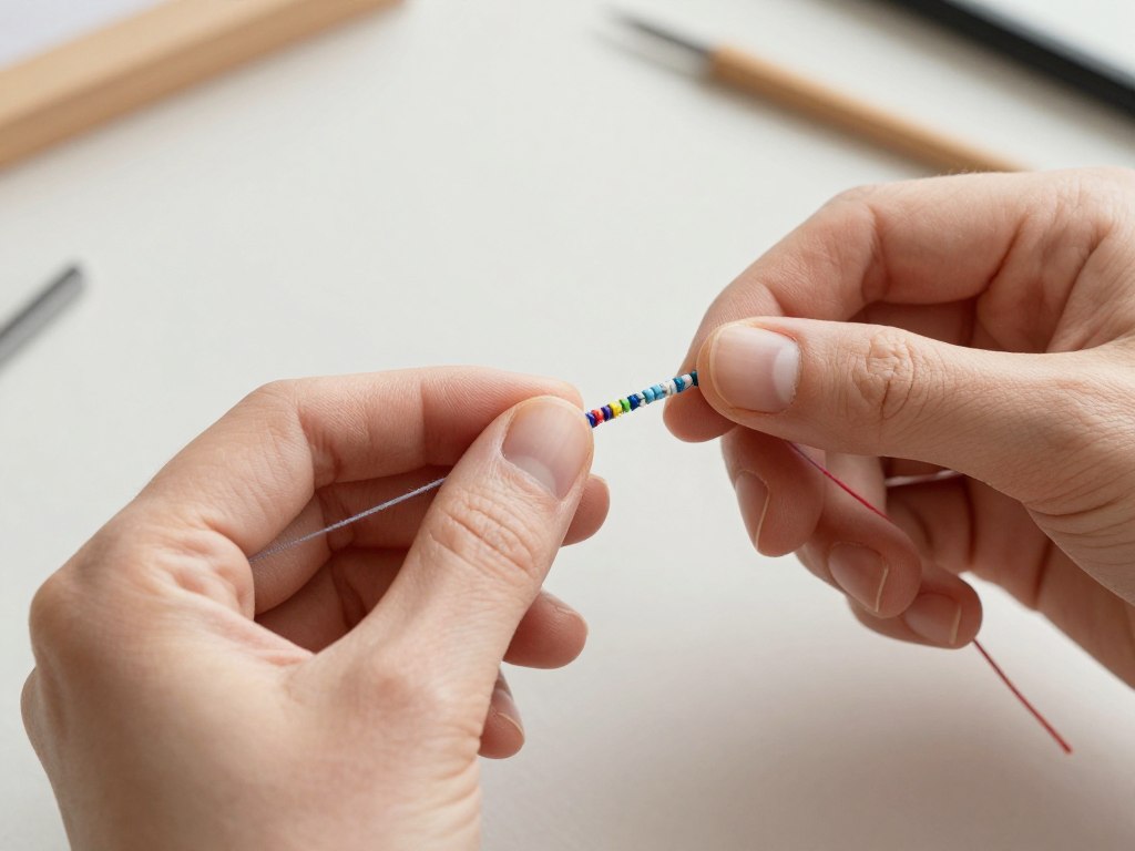 naprawa uszkodzonej bransoletki z muliny repair process